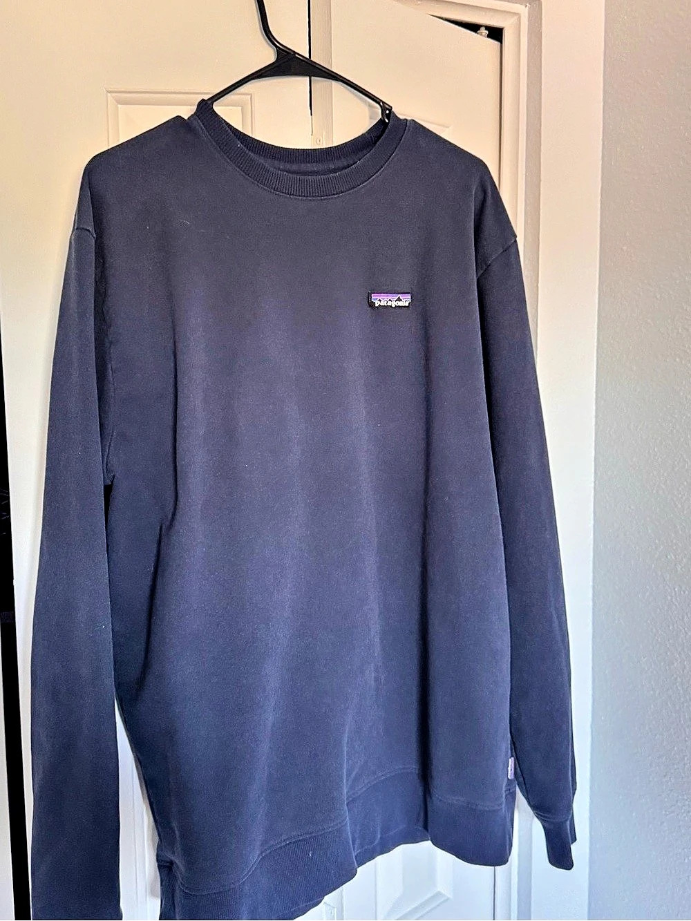 Patagonia P-6 Logo Uprisal Crew Sweatshirt Blue XL